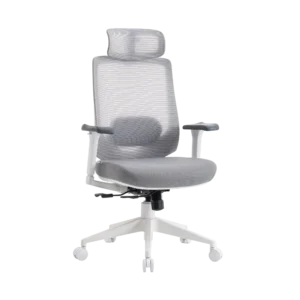 Кресло эргономичное офисное EVOLUTION HybridFlex White (серый/белый)
