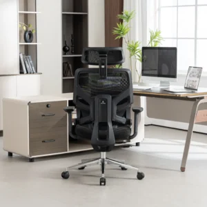 Кресло эргономичное офисное EVOLUTION LumbarPro AL (черный)